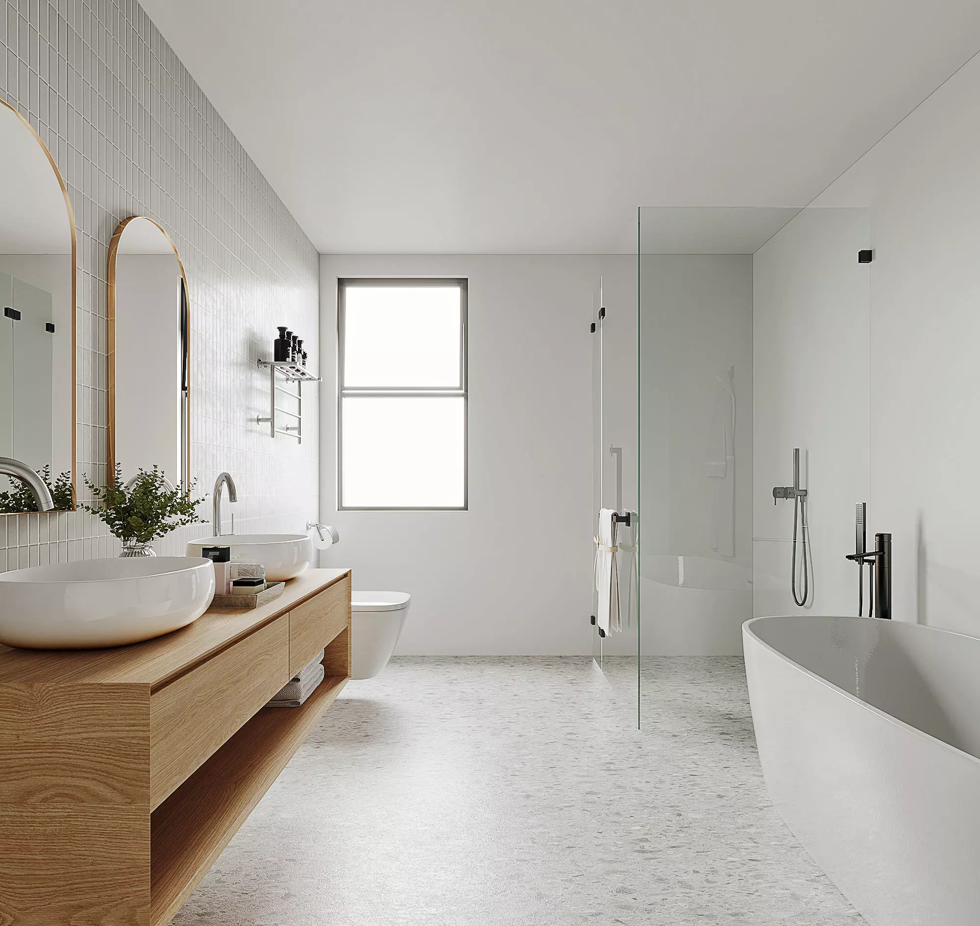 modern bathroom interior scenes 48 3D model