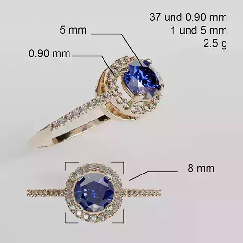 round princess ring
