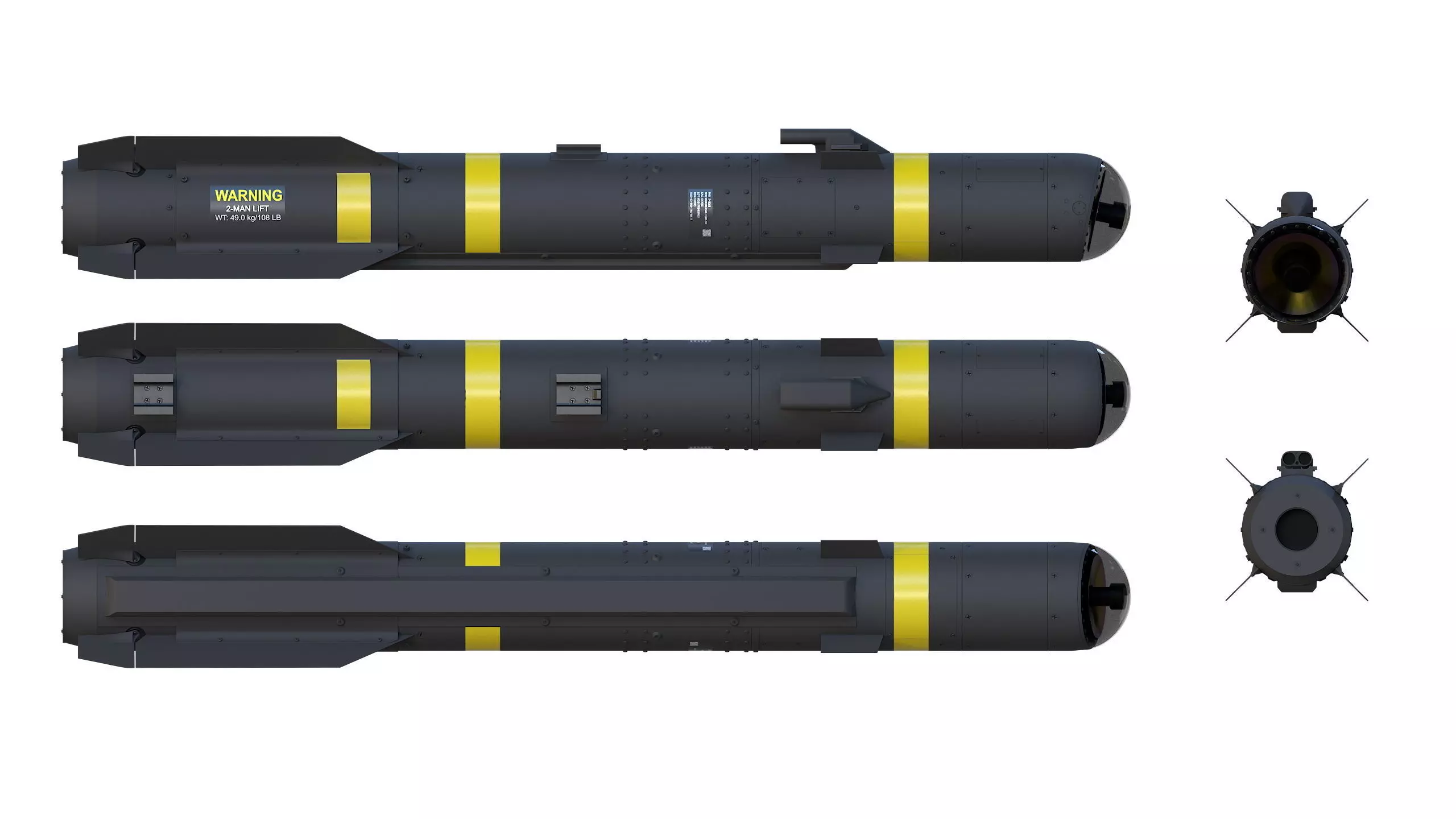 JAGM The Joint Air-to-Ground Missile 3D model_13
