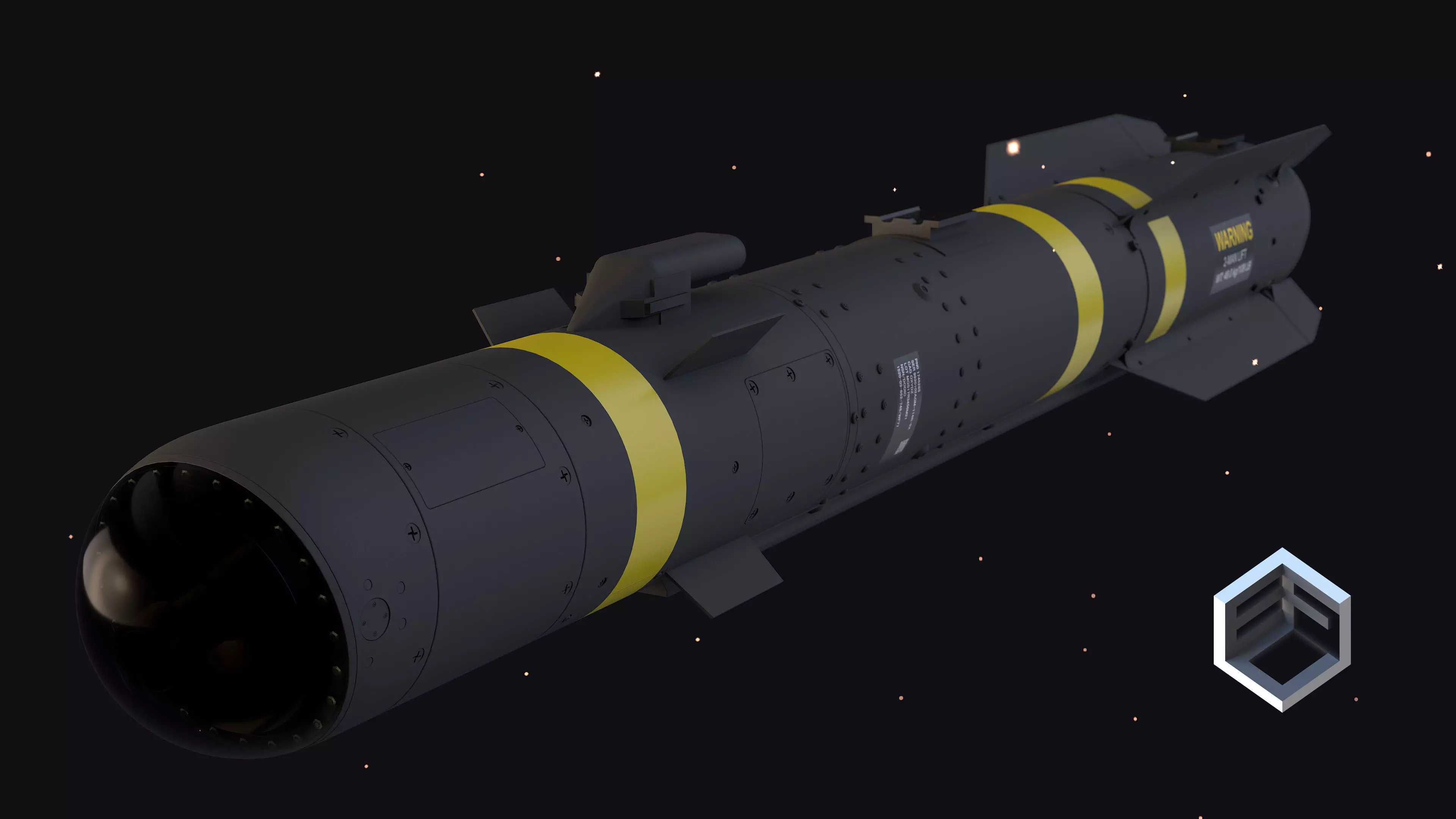 JAGM The Joint Air-to-Ground Missile 3D model_0