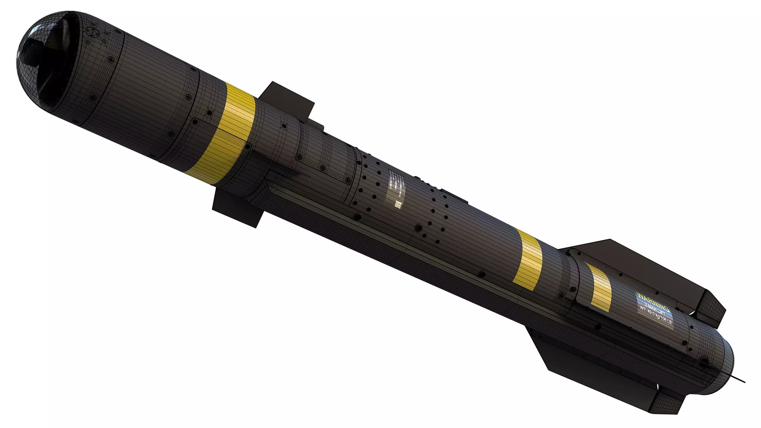 JAGM The Joint Air-to-Ground Missile 3D model_14