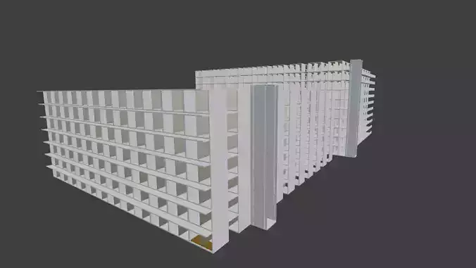 Pallet Storage Concrete Building with lift
