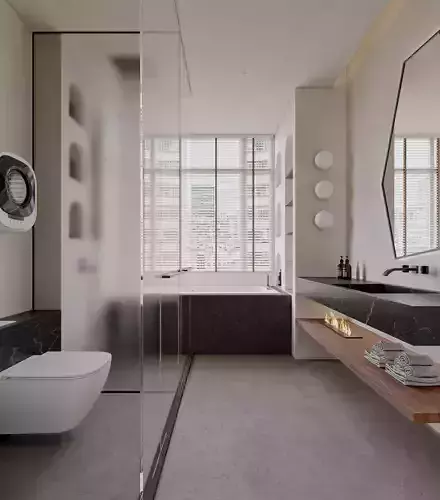 modern bathroom interior scenes 58 3D model