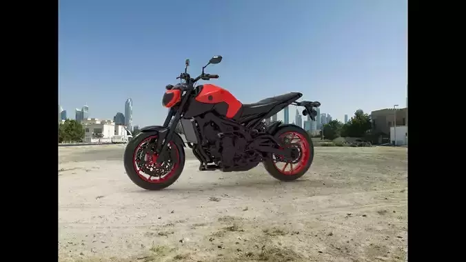 YAMAHA MT-09 3D print model
