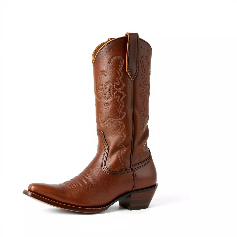 Western Cowboy Boot Model Pack Stylish Leather Design Low-poly 3D model_3