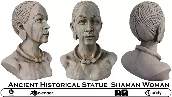 Ancient Historical Statue of a Shaman Woman