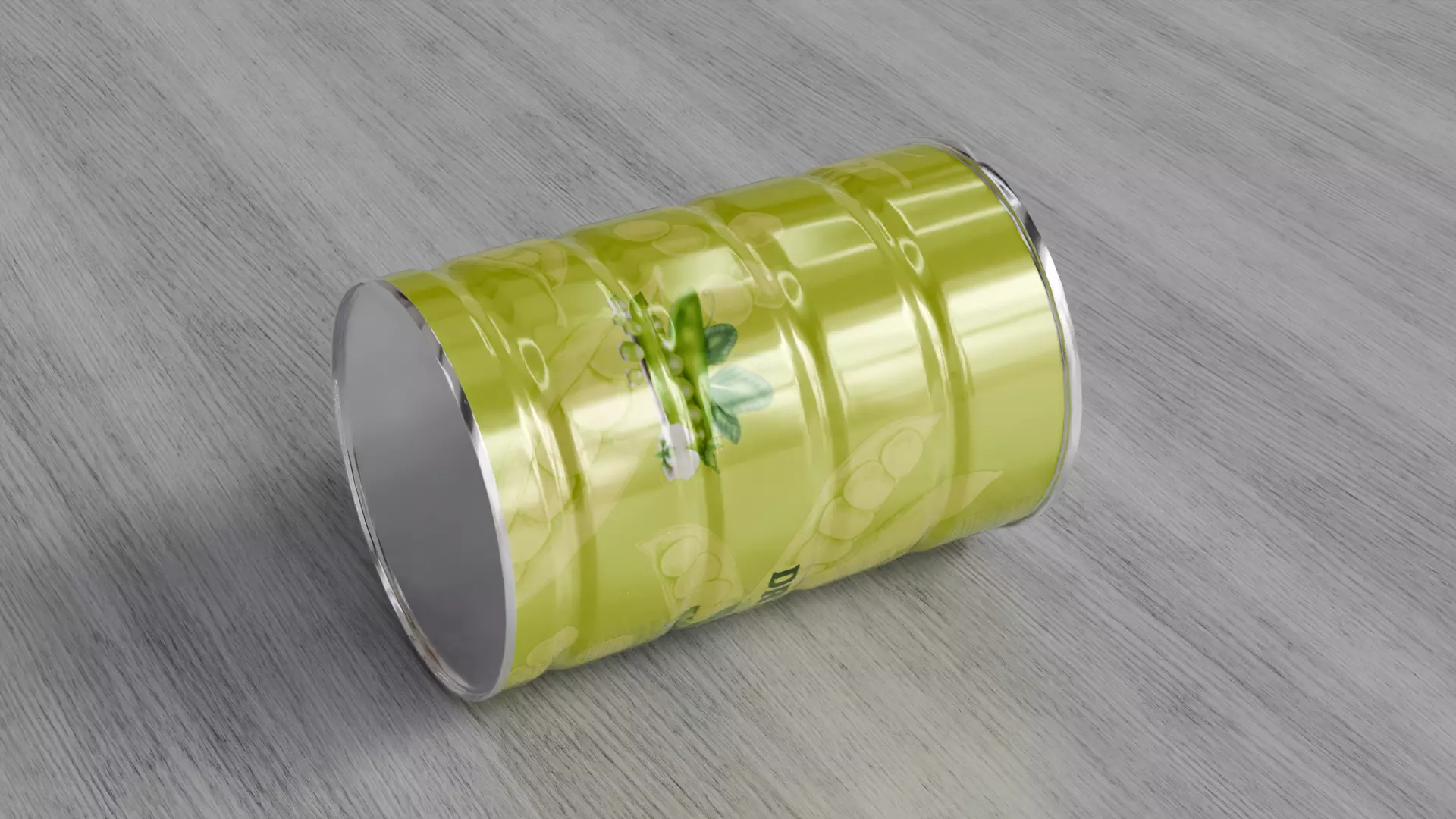 Aluminium Food can  or Vaccum Tin can Low-poly 3D model_4
