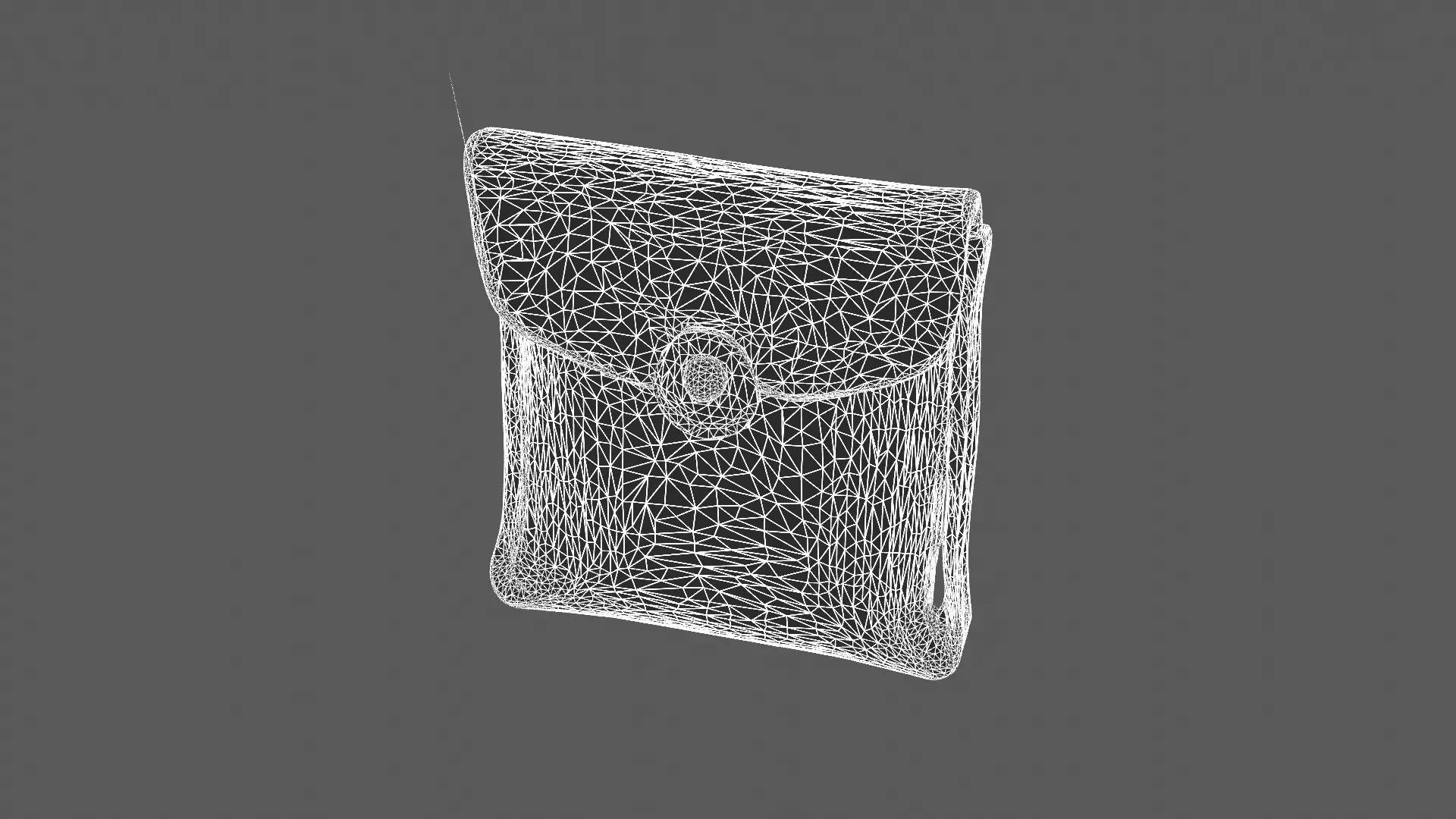 Elegant Leather Pouch 3D Model 3D model_6