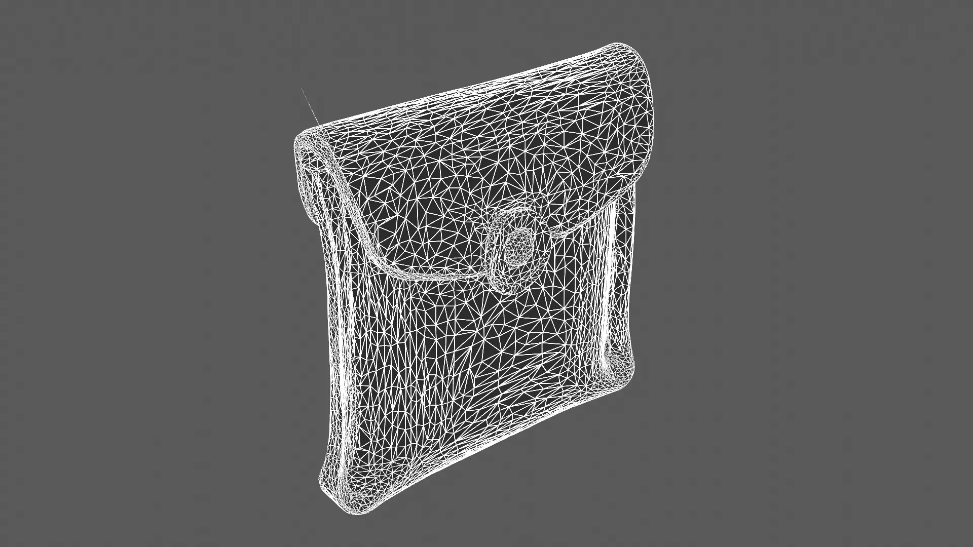 Elegant Leather Pouch 3D Model 3D model_5