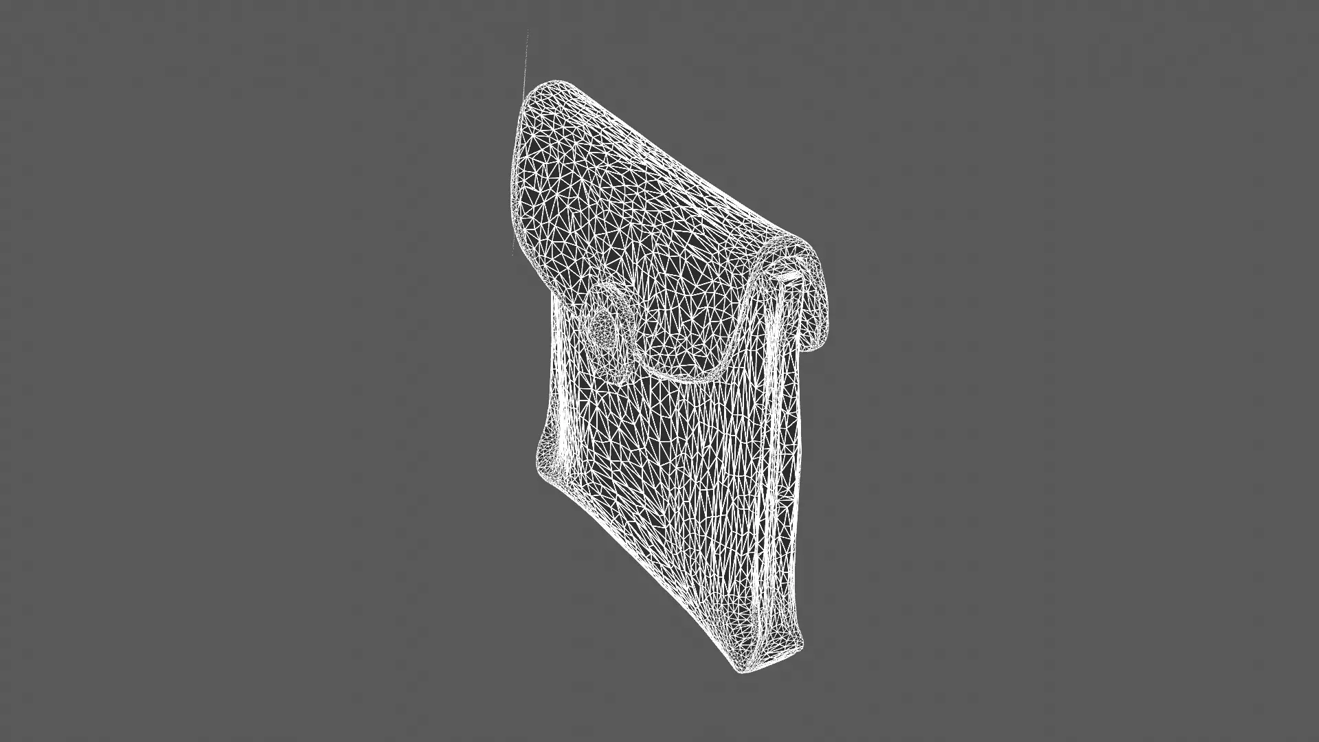 Elegant Leather Pouch 3D Model 3D model_7