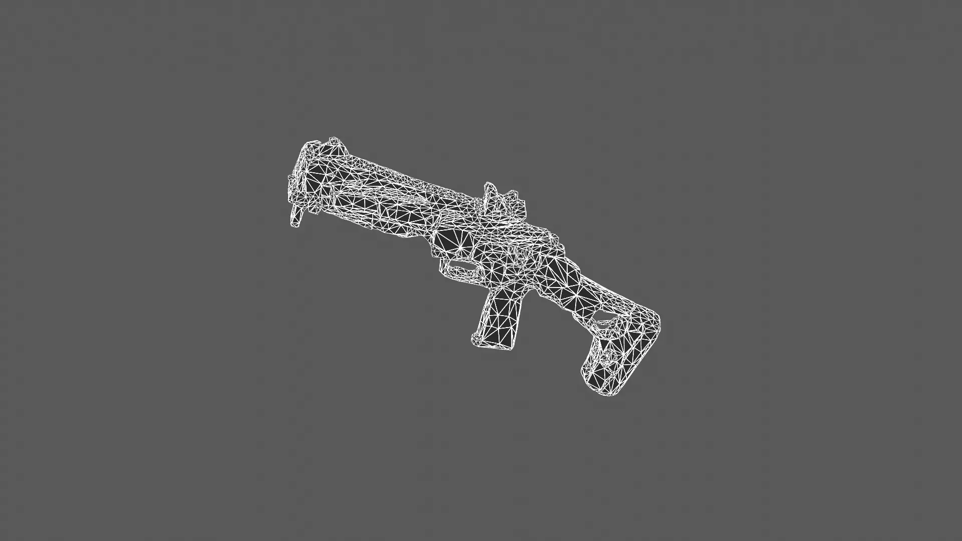 Futuristic Tactical Assault Rifle 3D Model 3D model_7