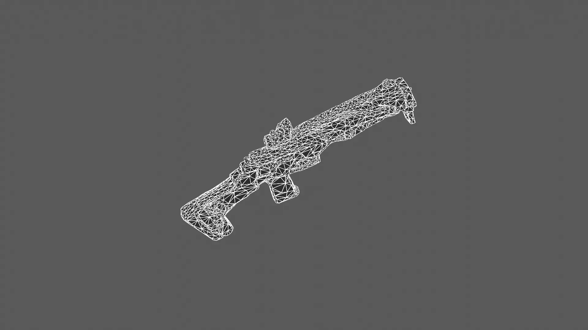 Futuristic Tactical Assault Rifle 3D Model 3D model_9