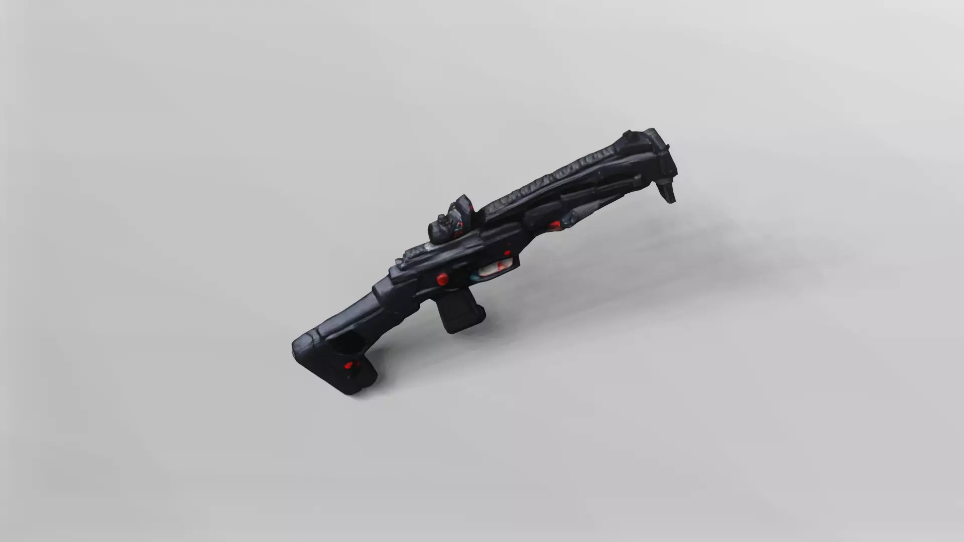 Futuristic Tactical Assault Rifle 3D Model 3D model_3