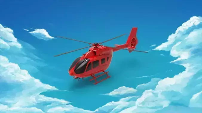 Eurocopter EC145 3D print model
