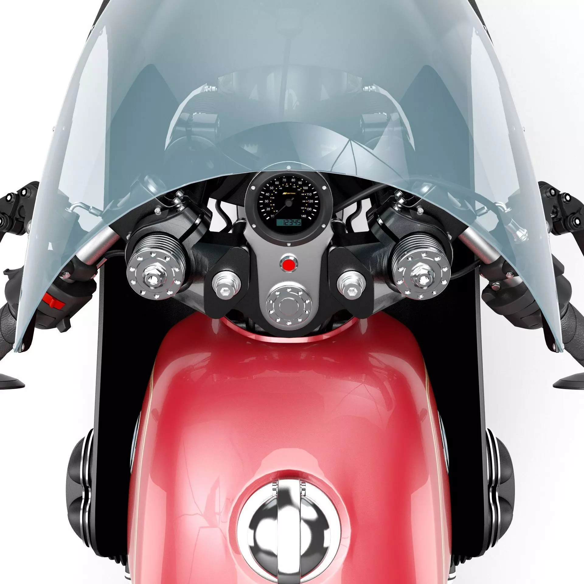 Cafe Racer R80 Motorcycle 3D model_13