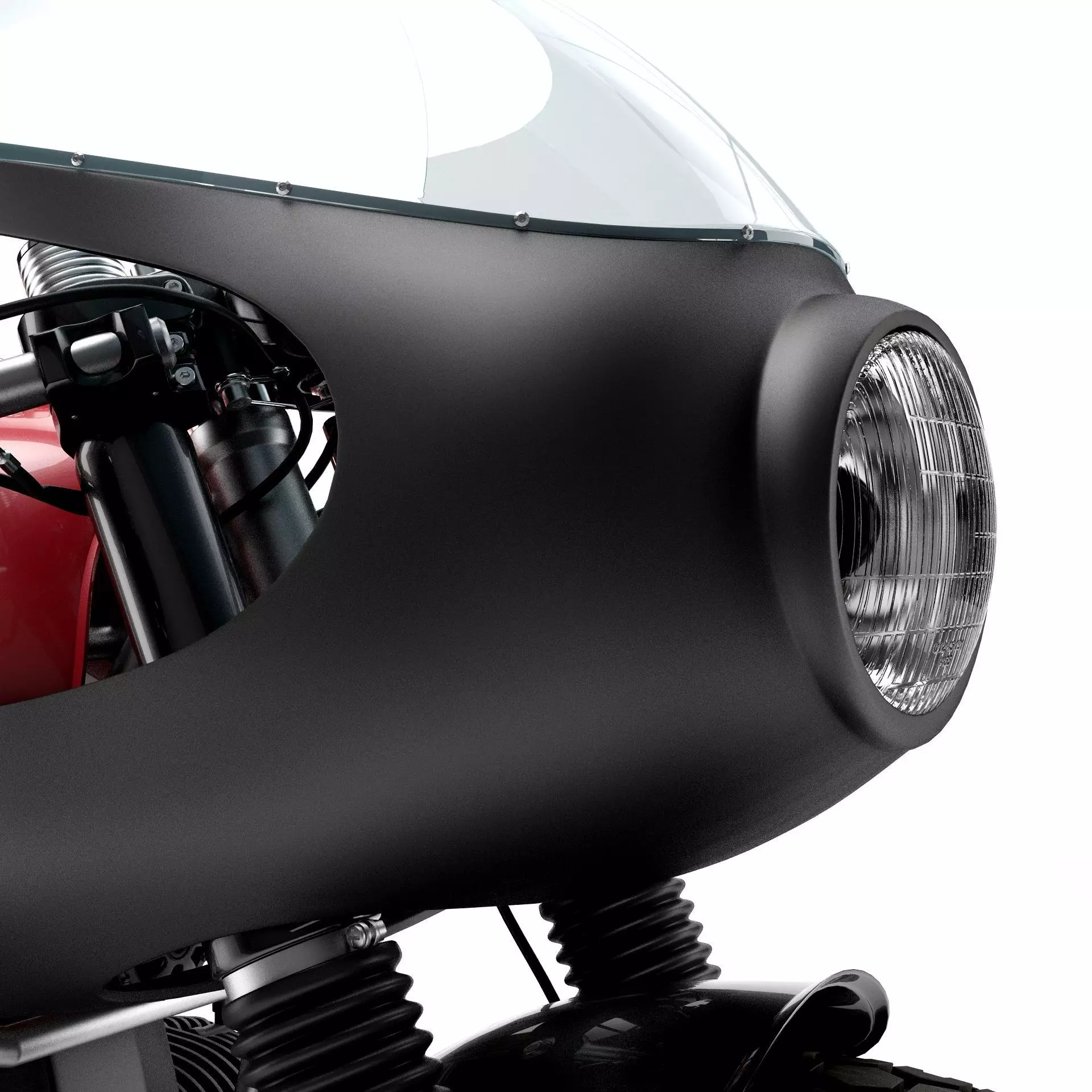 Cafe Racer R80 Motorcycle 3D model_11