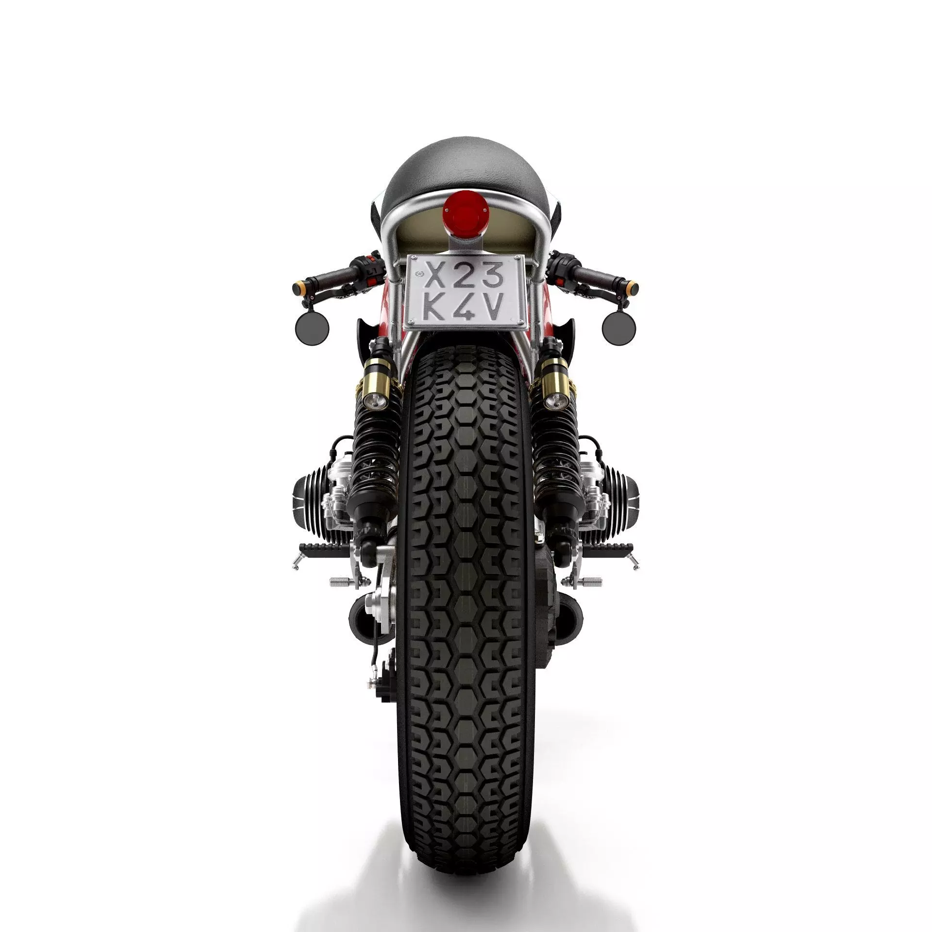 Cafe Racer R80 Motorcycle 3D model_5