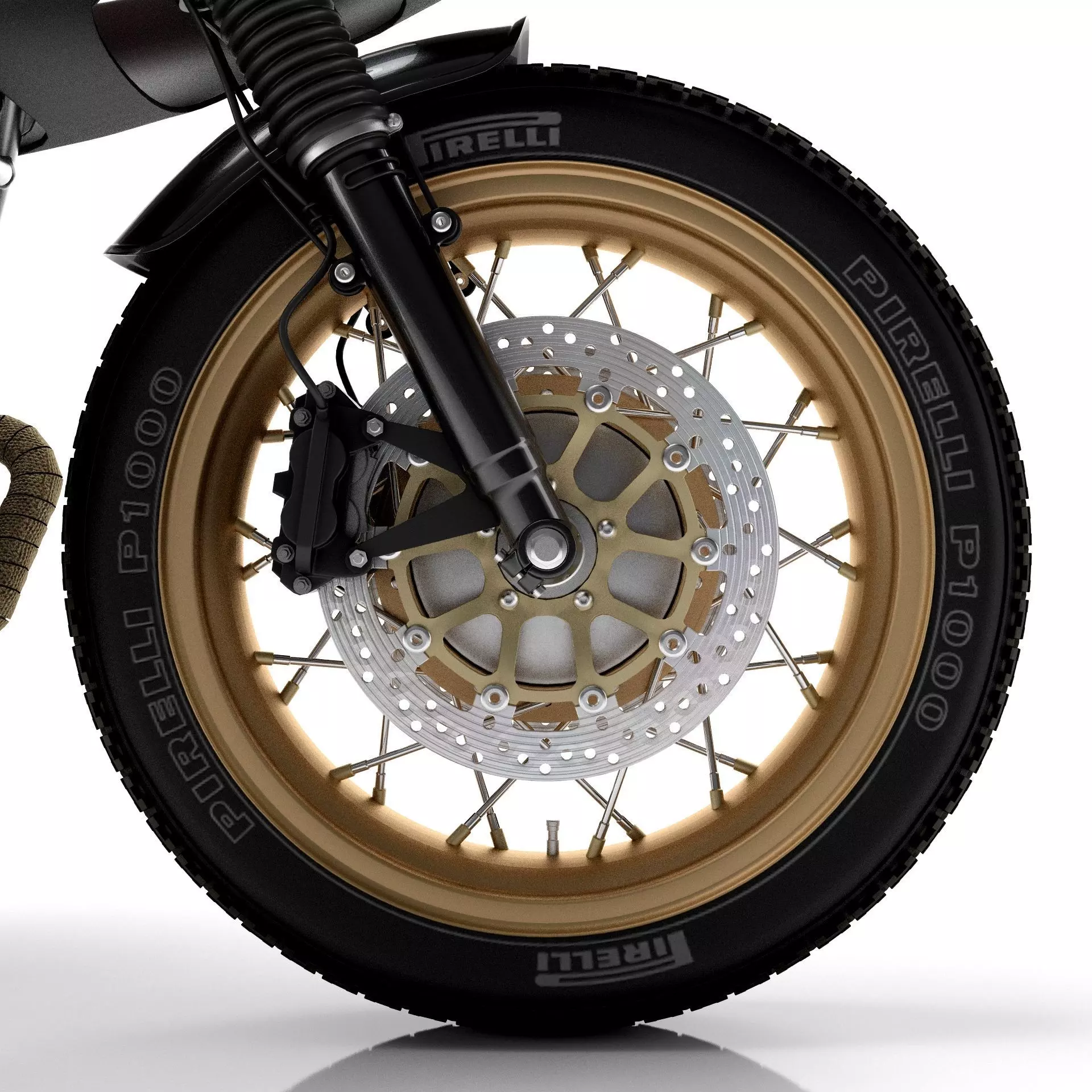 Cafe Racer R80 Motorcycle 3D model_10