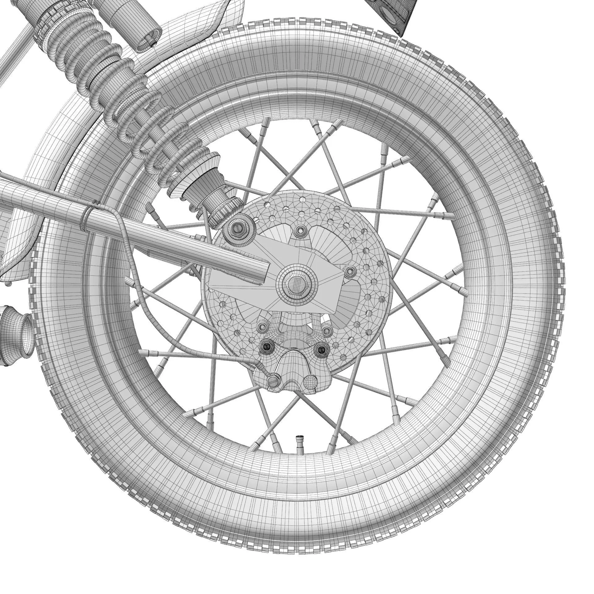 Cafe Racer R80 Motorcycle 3D model_30