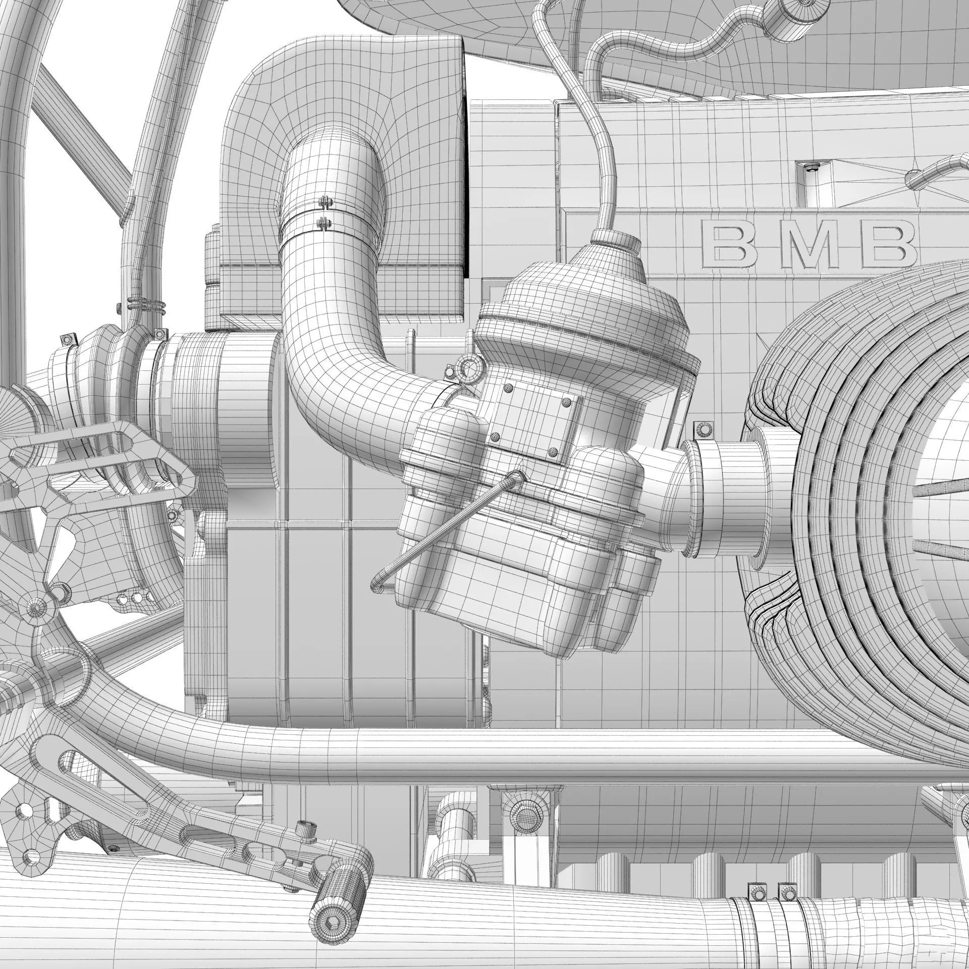 Cafe Racer R80 Motorcycle 3D model_28