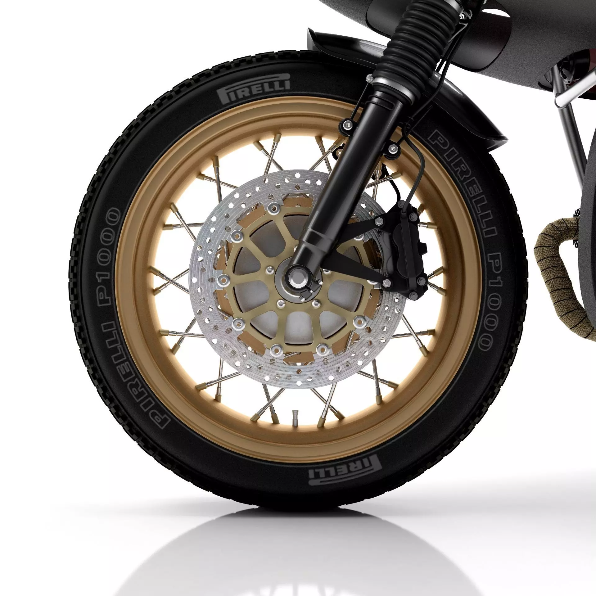 Cafe Racer R80 Motorcycle 3D model_15