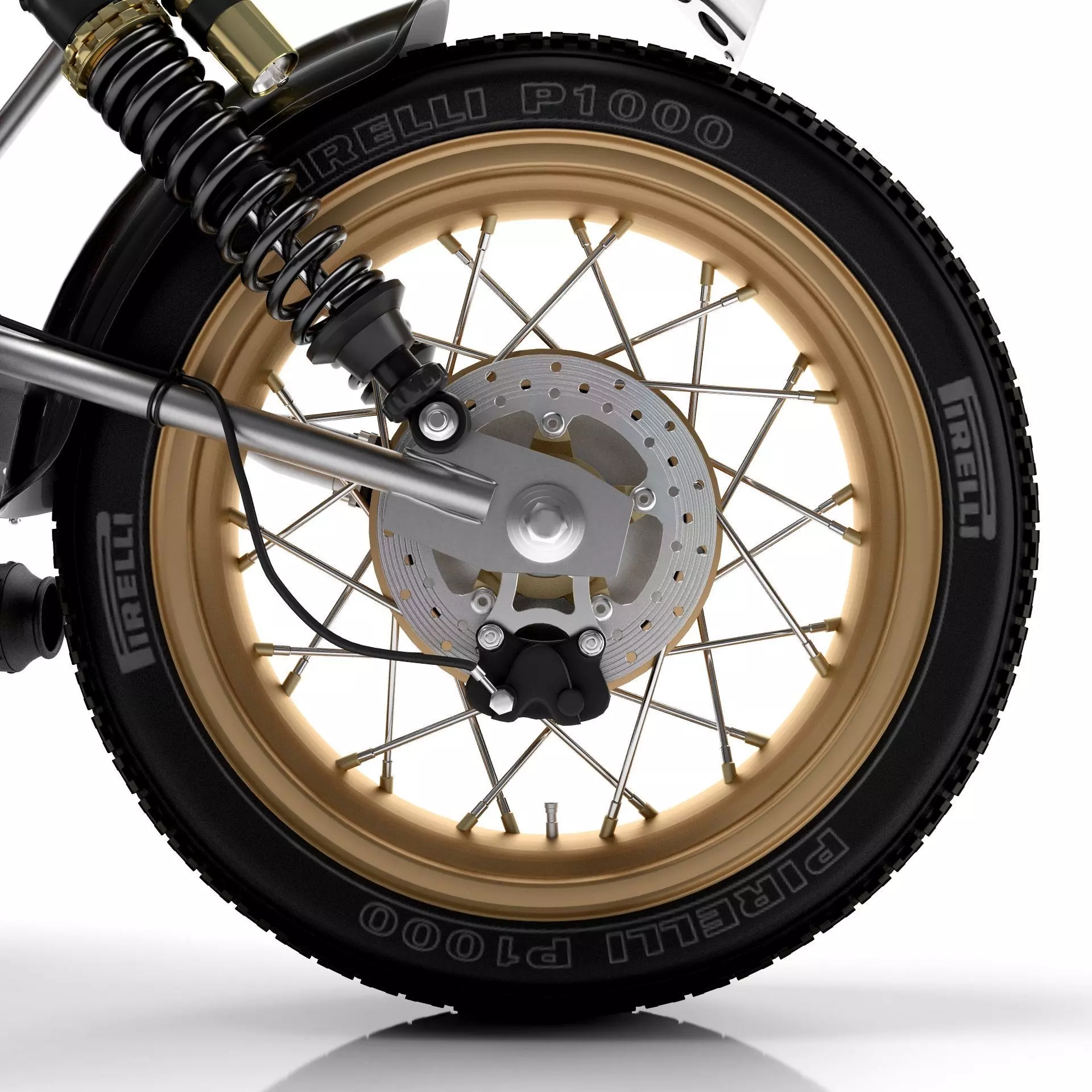 Cafe Racer R80 Motorcycle 3D model_14