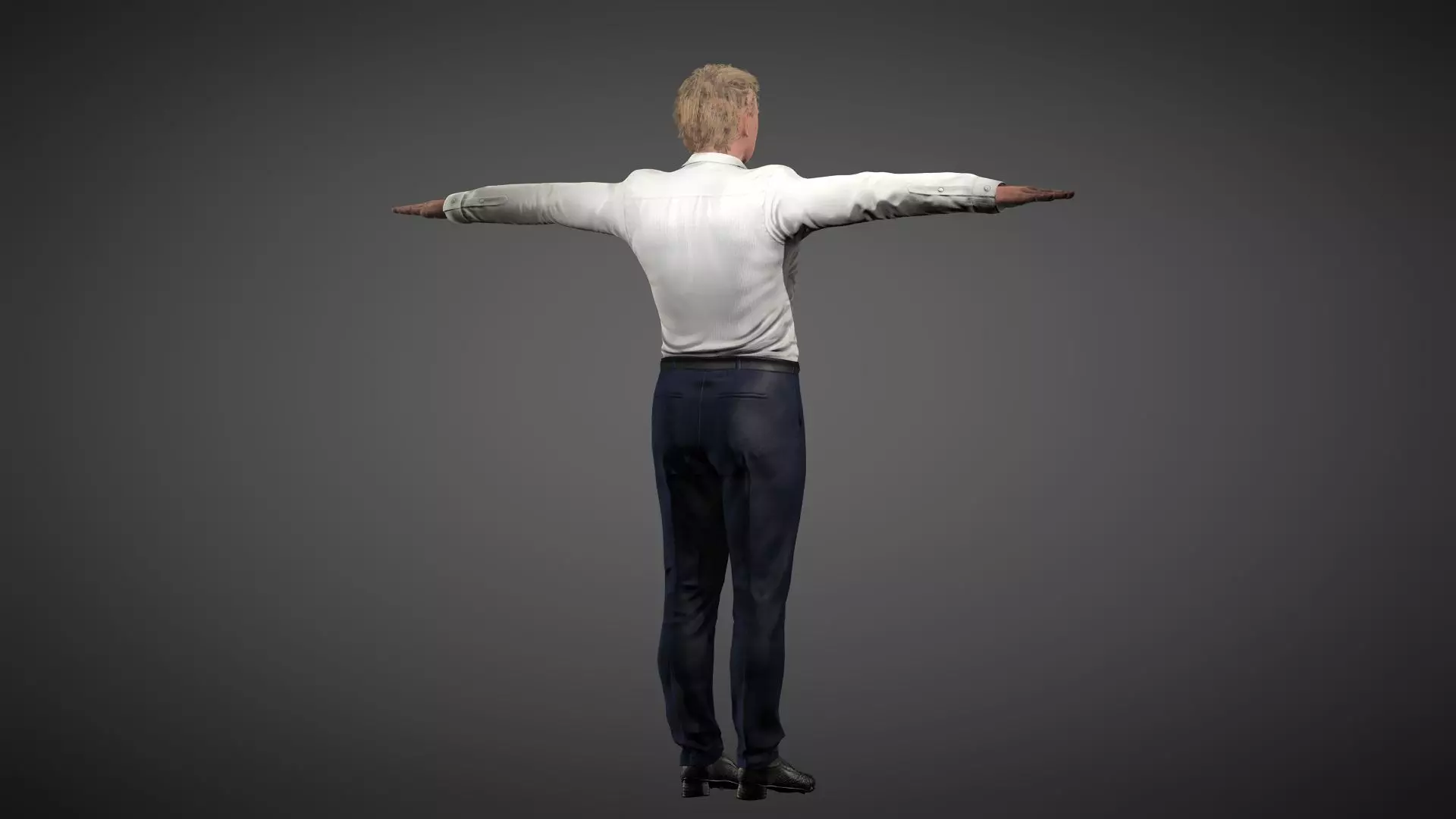 Donald Trump Low-poly 3D model_3