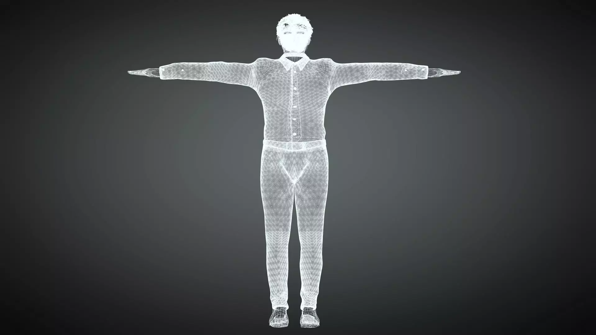 Donald Trump Low-poly 3D model_5