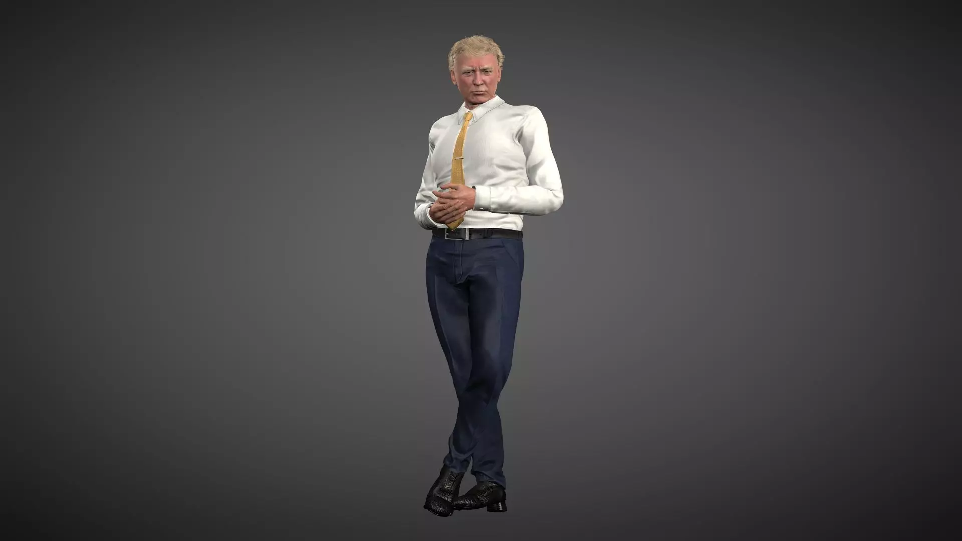 Donald Trump Low-poly 3D model_13