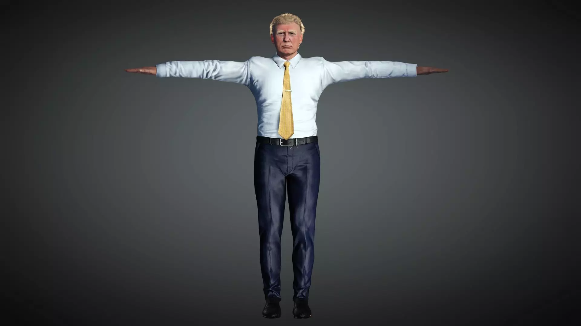 Donald Trump Low-poly 3D model_10