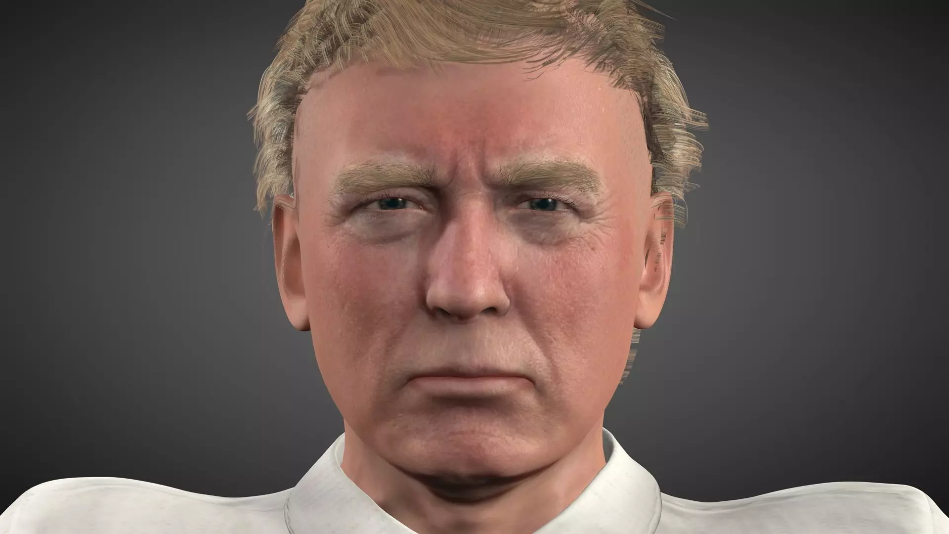 Donald Trump Low-poly 3D model_7