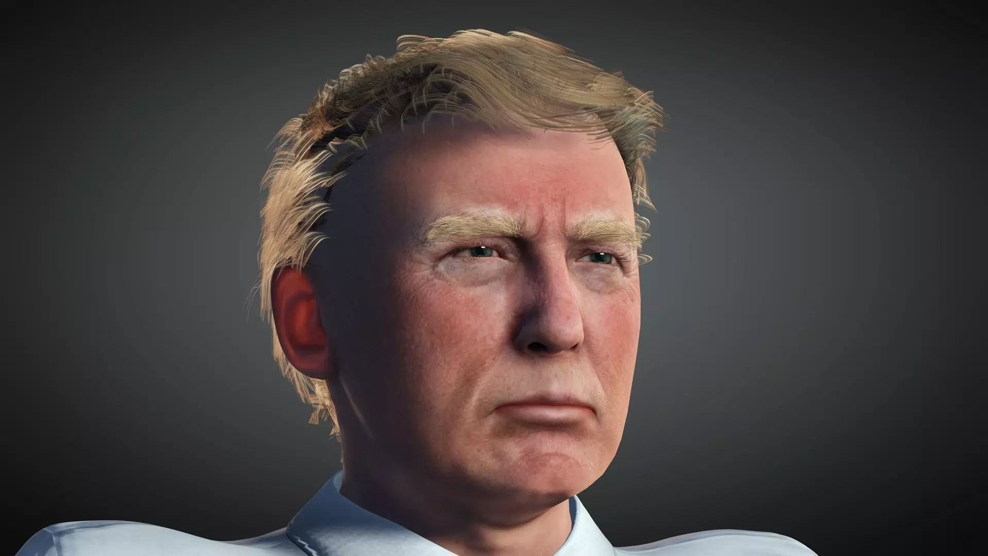 Donald Trump Low-poly 3D model_0