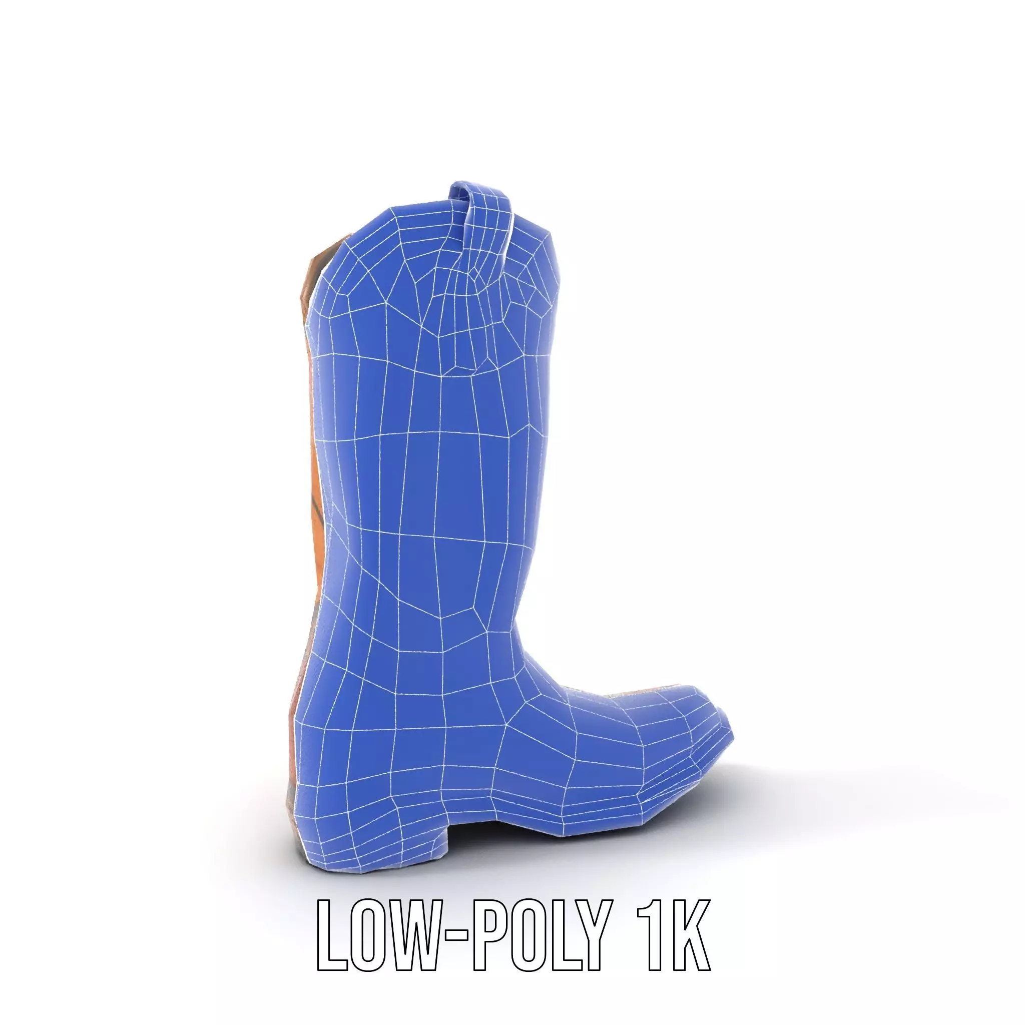 Cowboy Boot Model Pack Low-poly 3D model_29