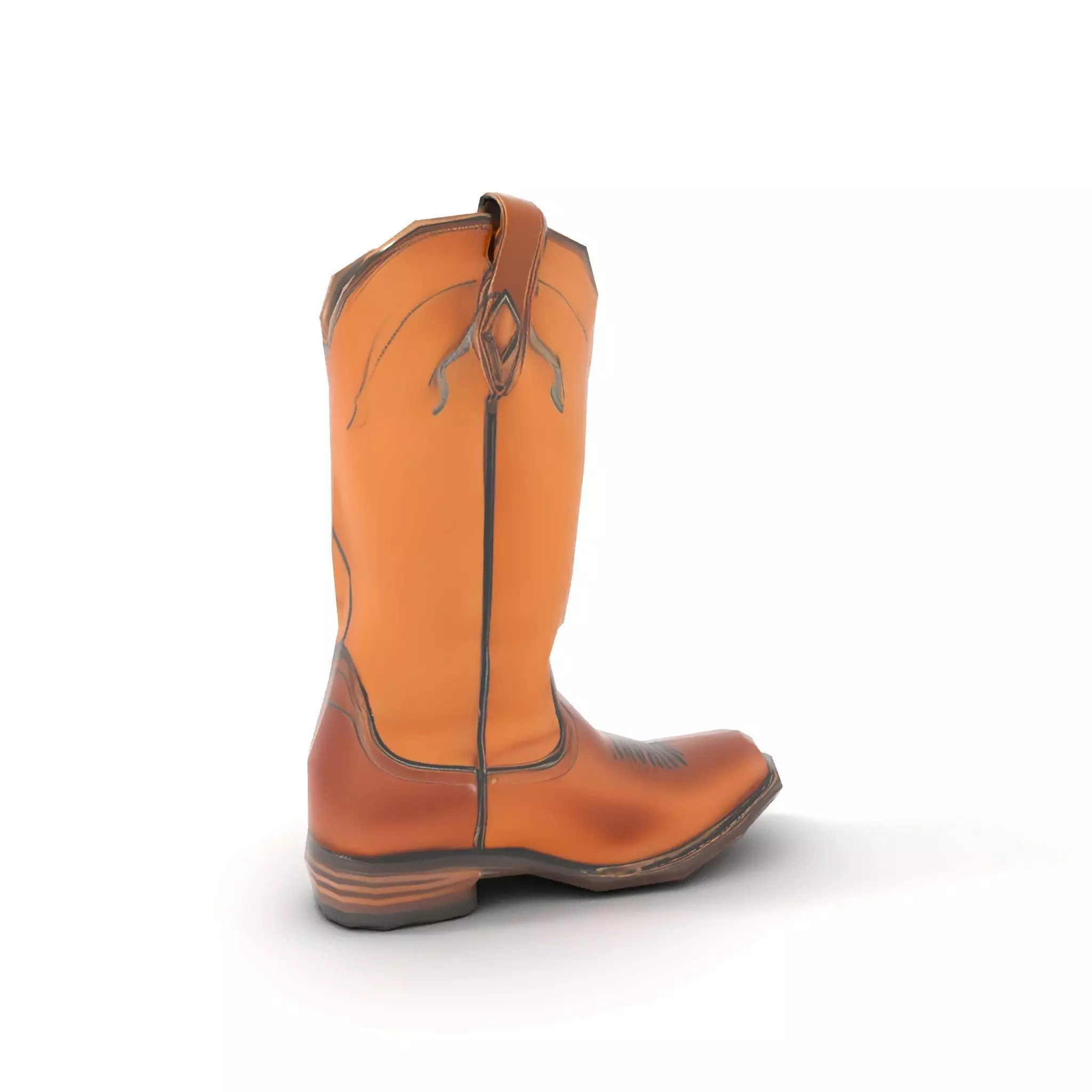 Cowboy Boot Model Pack Low-poly 3D model_8