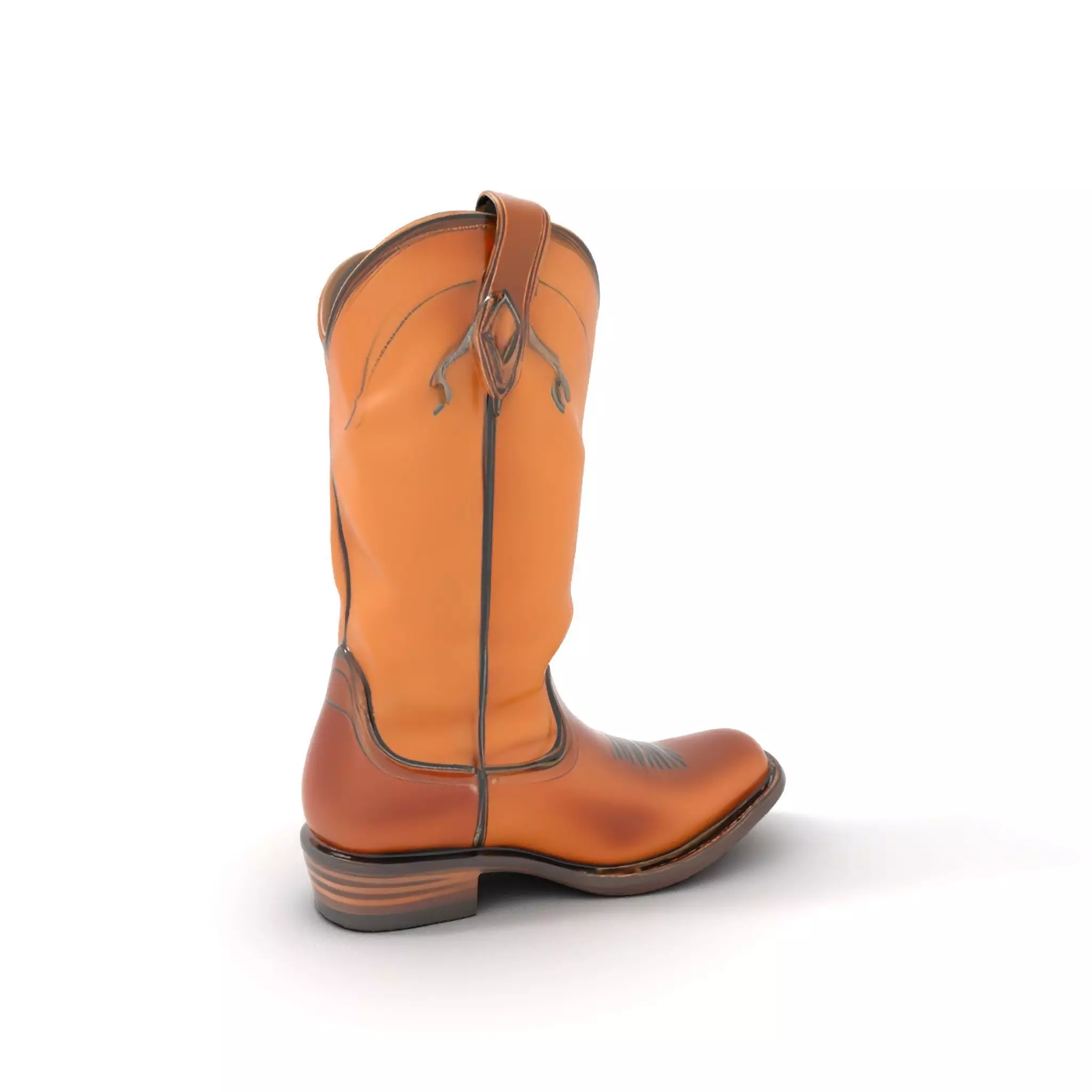 Cowboy Boot Model Pack Low-poly 3D model_0