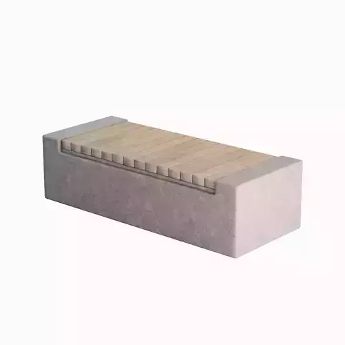 Outdoor Concrete Bench 01