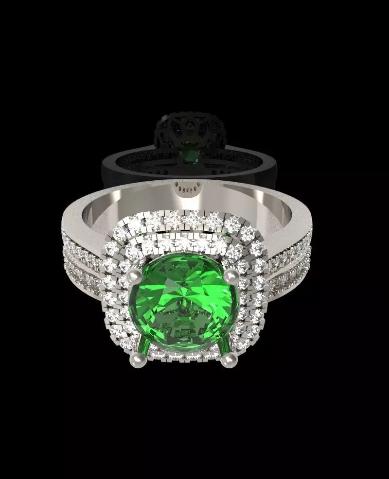 Diamond Ring 02 3D print model_1