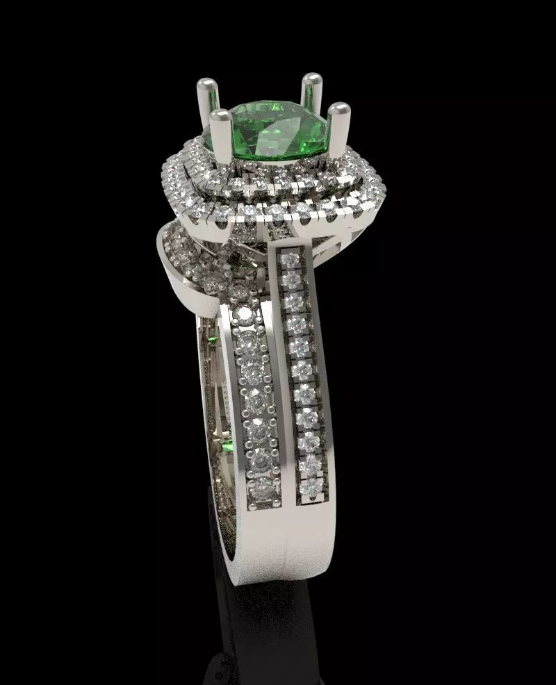 Diamond Ring 02 3D print model_2