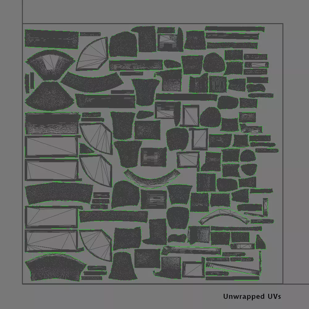 Overstuffed Leather Corner Sofa - Osvald - Short Version 3D model_21