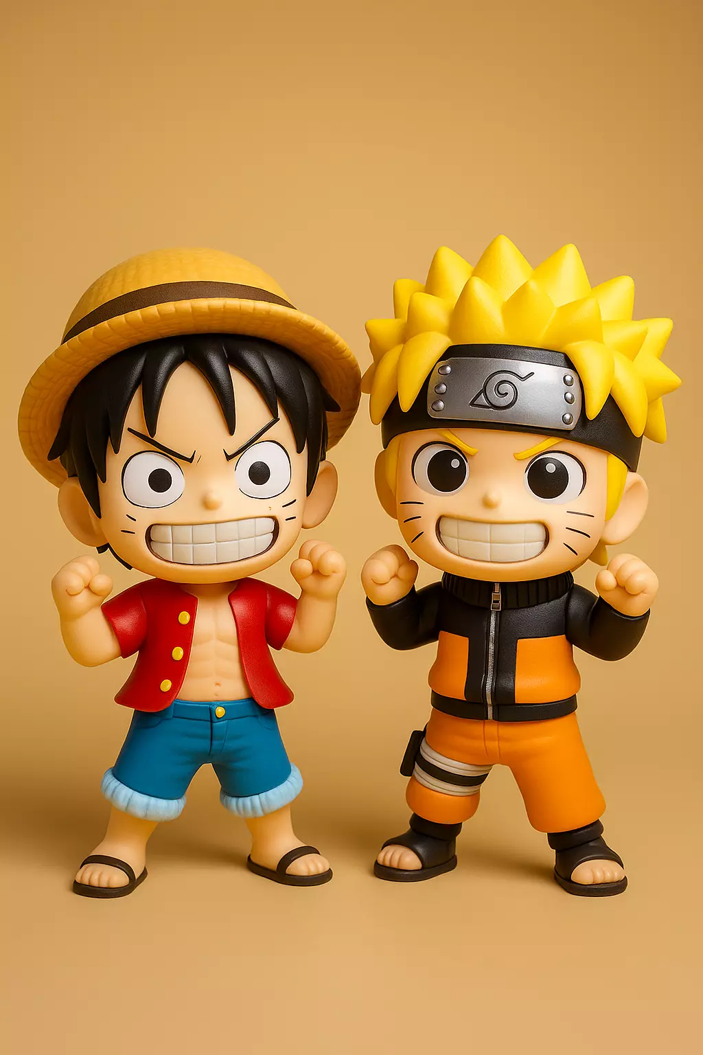 Naruto and Luffy 3D Model 3D print model
