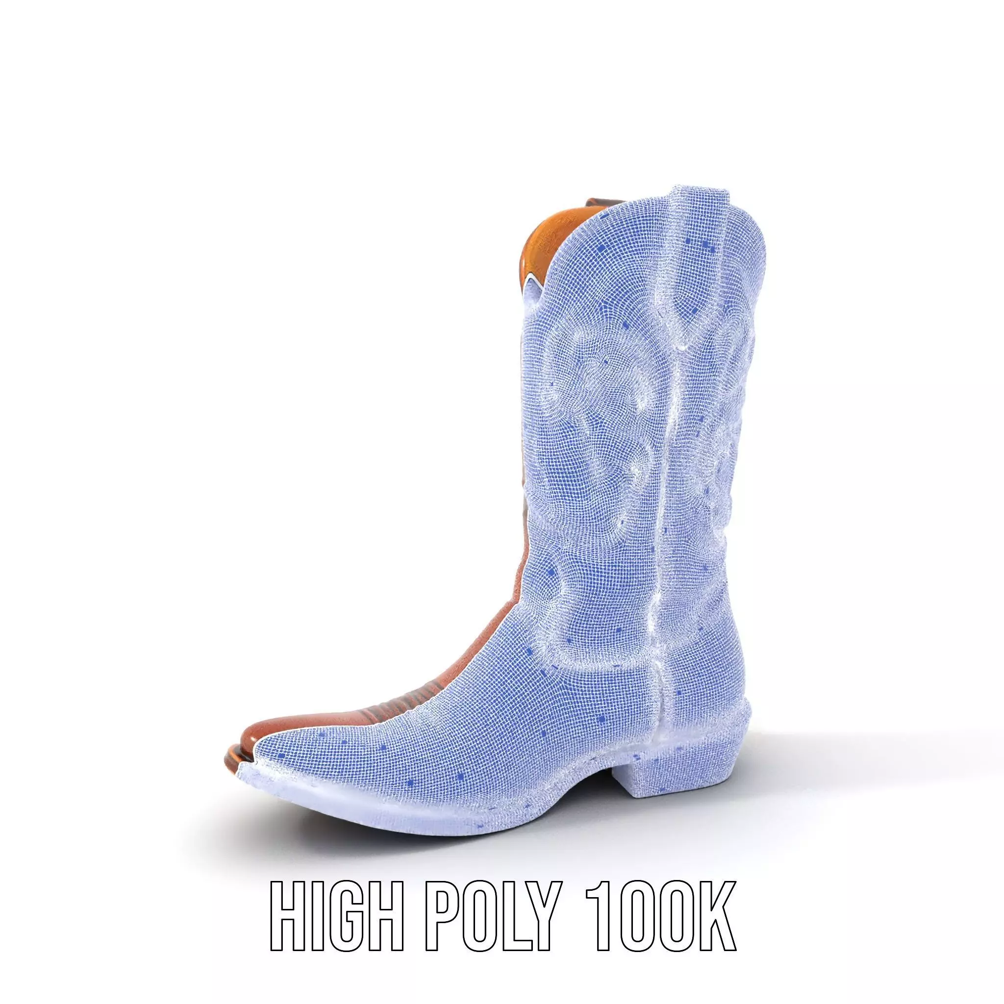 Cowboy Boot Classic Model Pack Low-poly 3D model_5