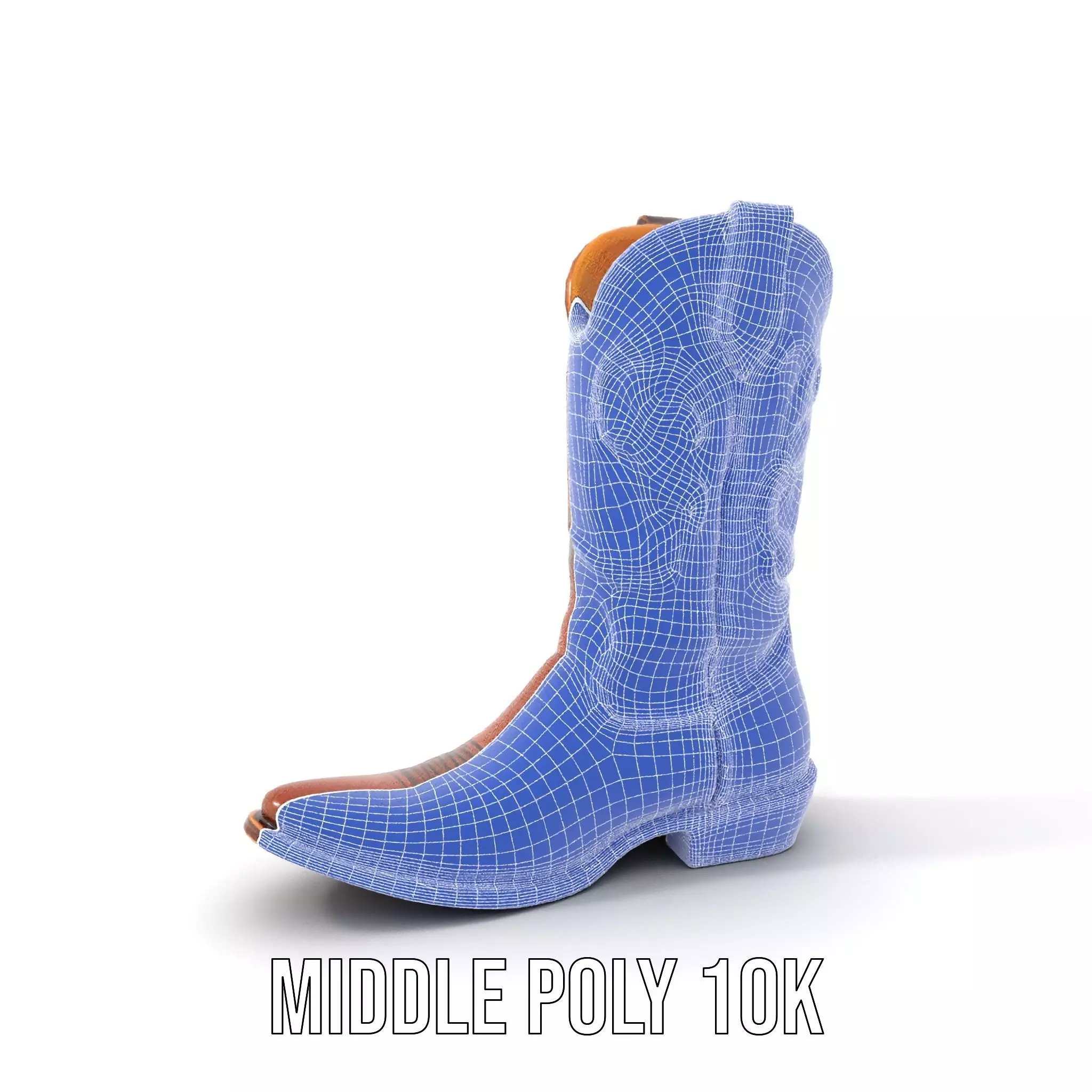 Cowboy Boot Classic Model Pack Low-poly 3D model_28