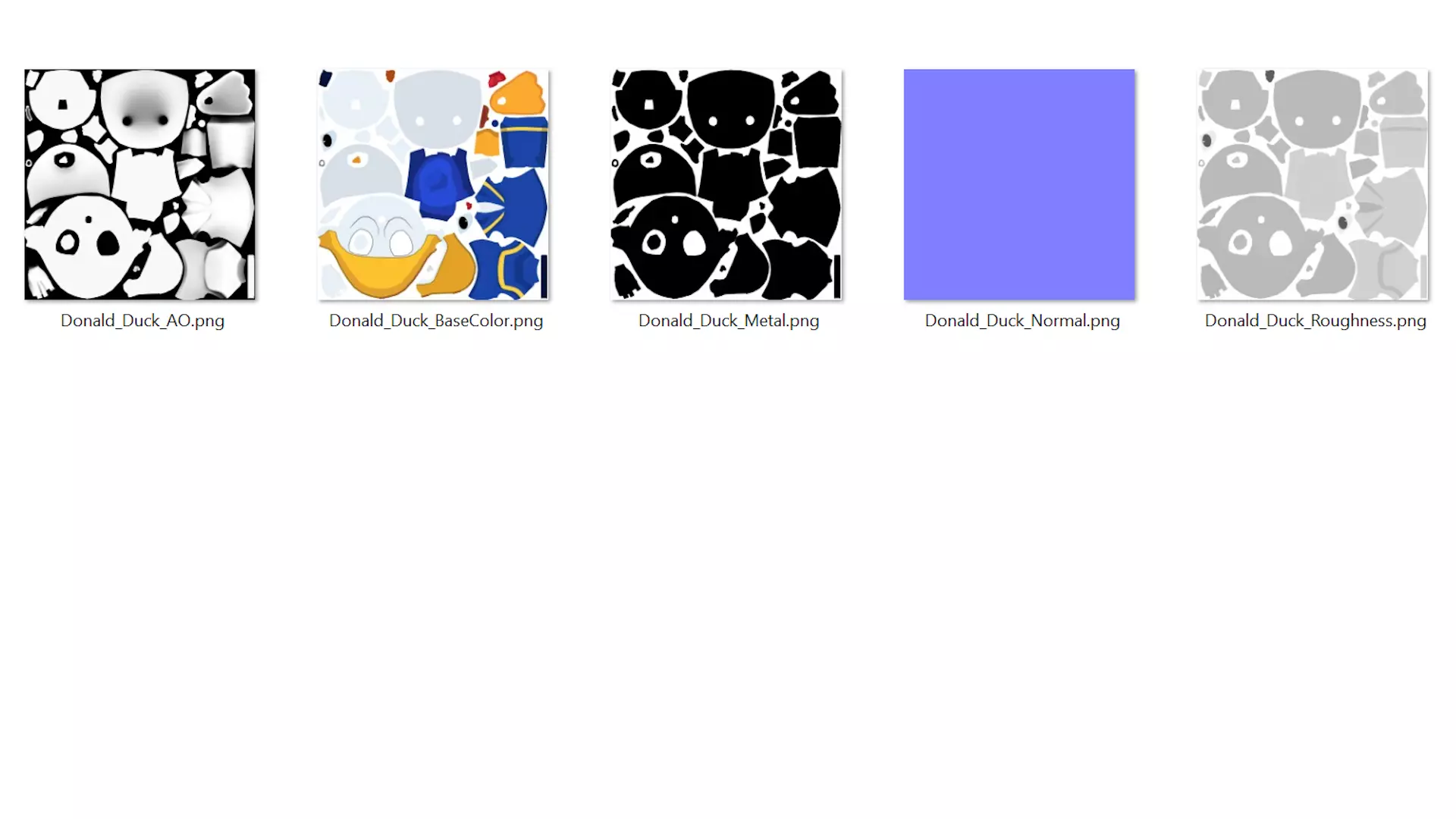 Donald Duck Low-poly 3D model_12