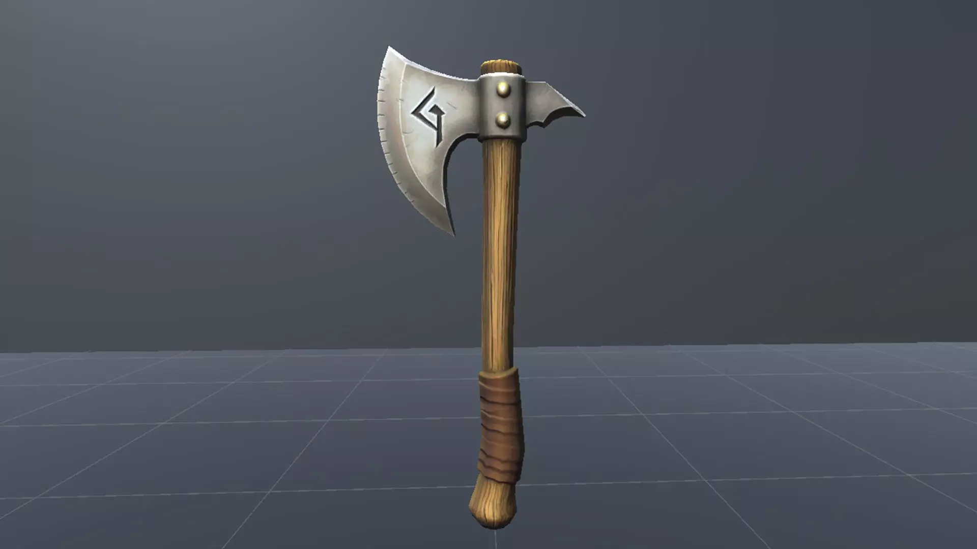 Axe - Game Ready Weapon Low-poly 3D model_8
