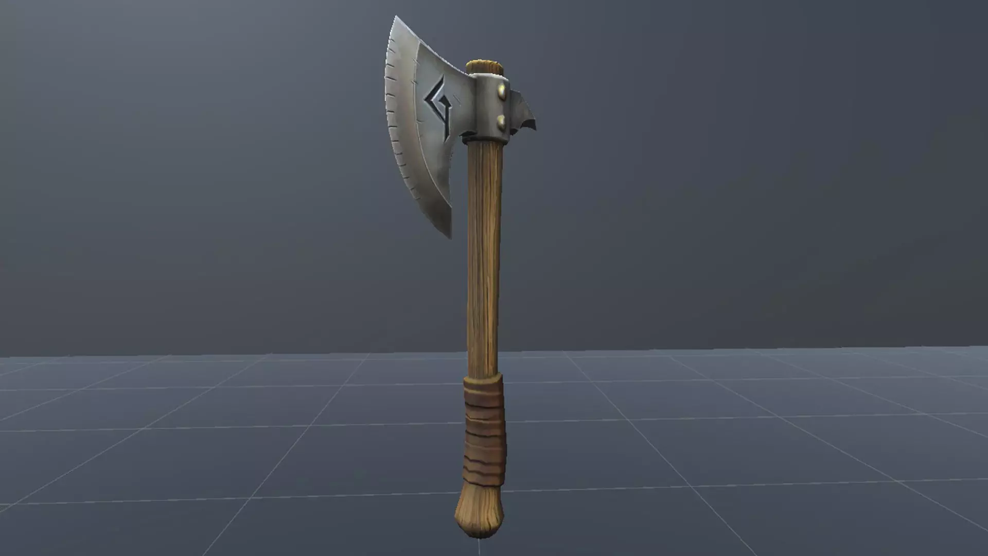 Axe - Game Ready Weapon Low-poly 3D model_9