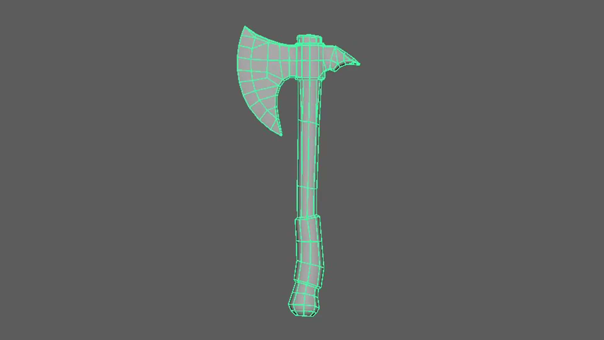 Axe - Game Ready Weapon Low-poly 3D model_11