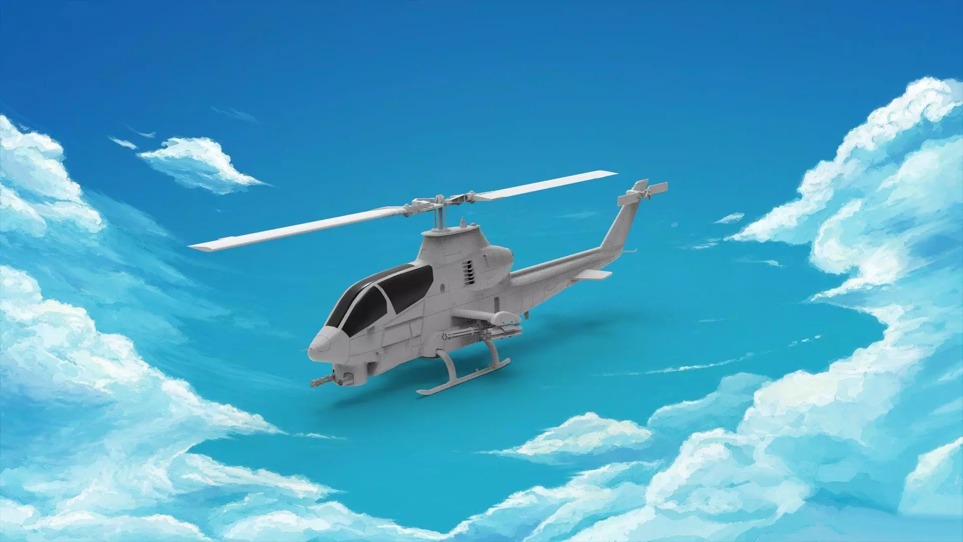 Bell AH-1Z Viper 3D print model