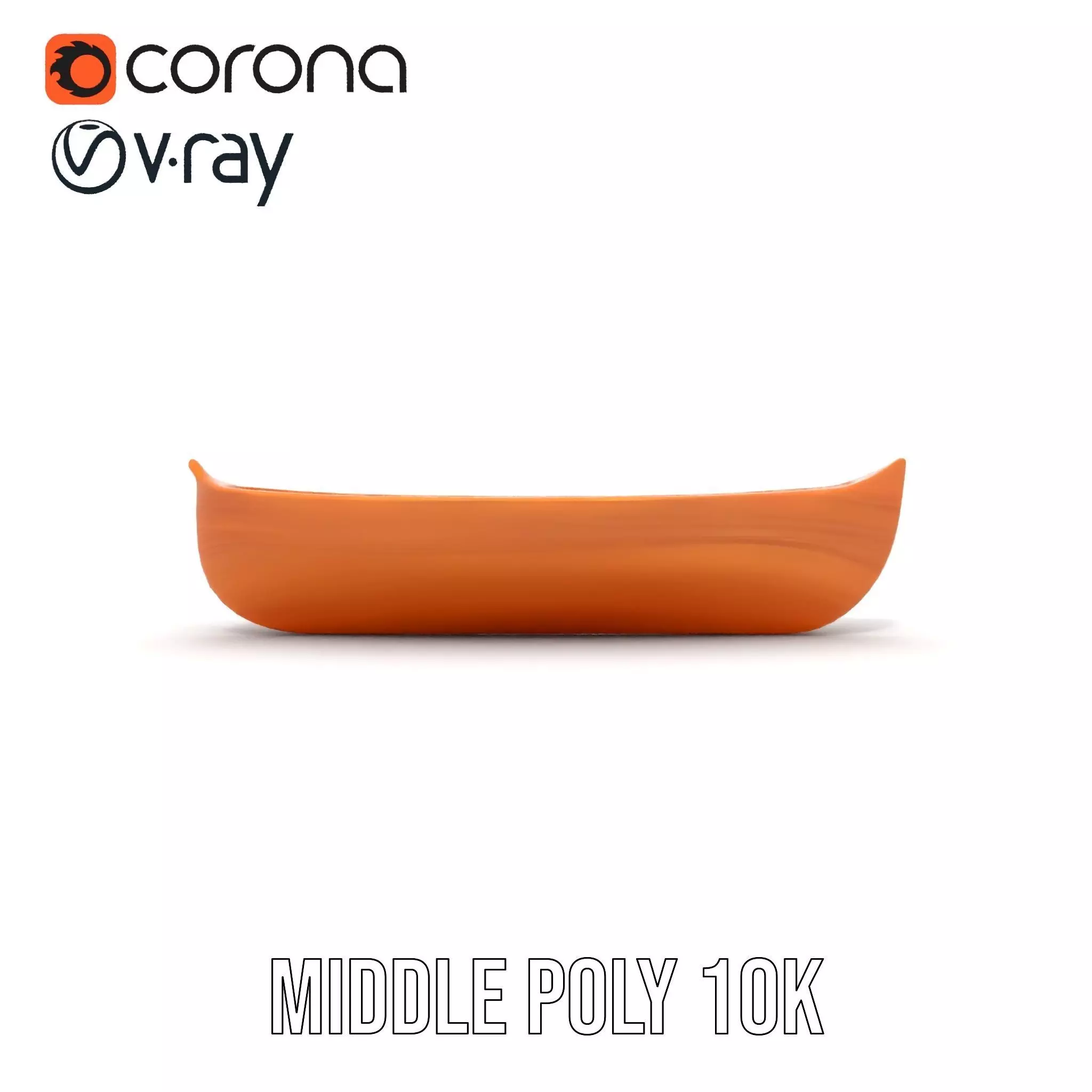 Wooden Canoe Model Pack with PBR Textures Low-poly 3D model_14