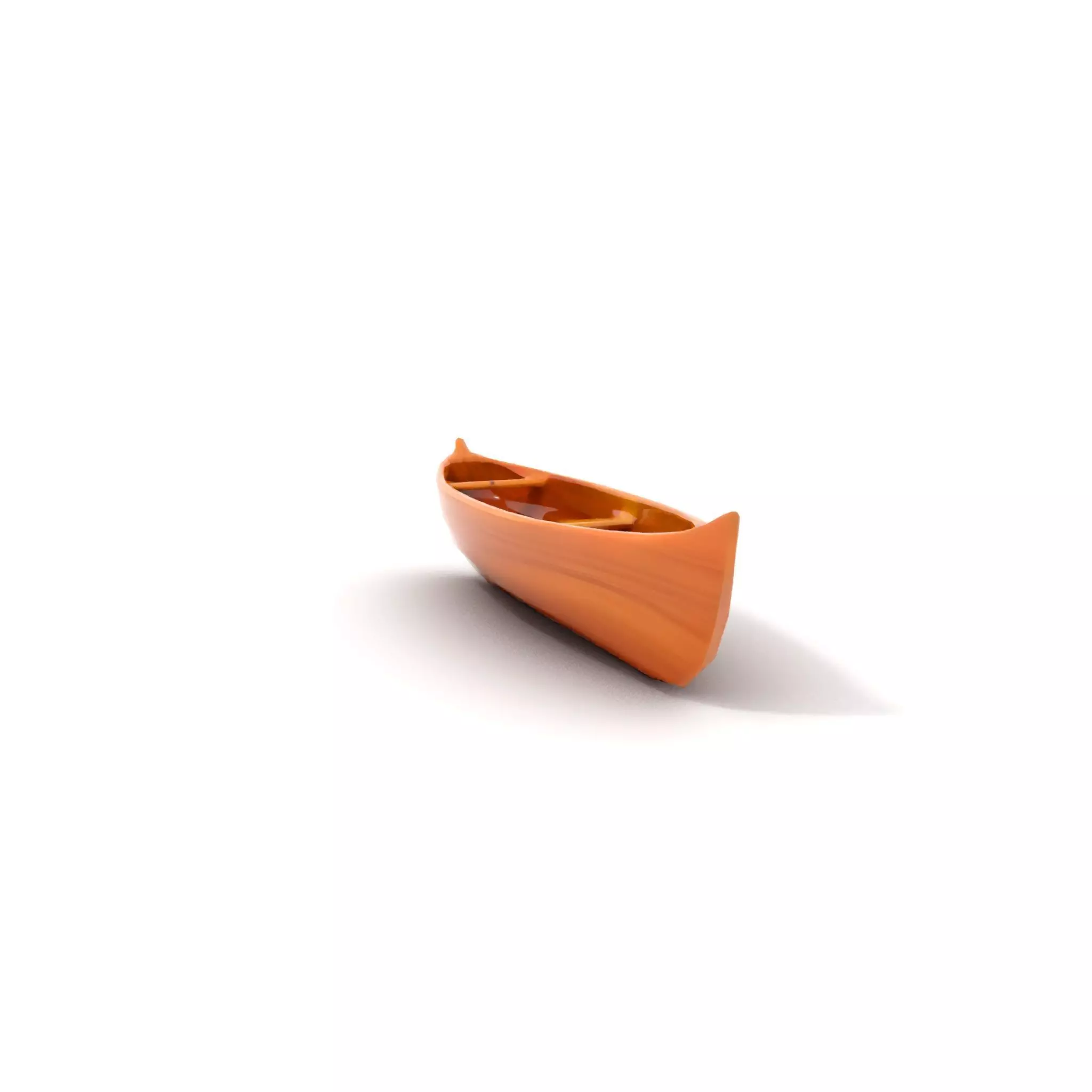 Wooden Canoe Model Pack with PBR Textures Low-poly 3D model_10