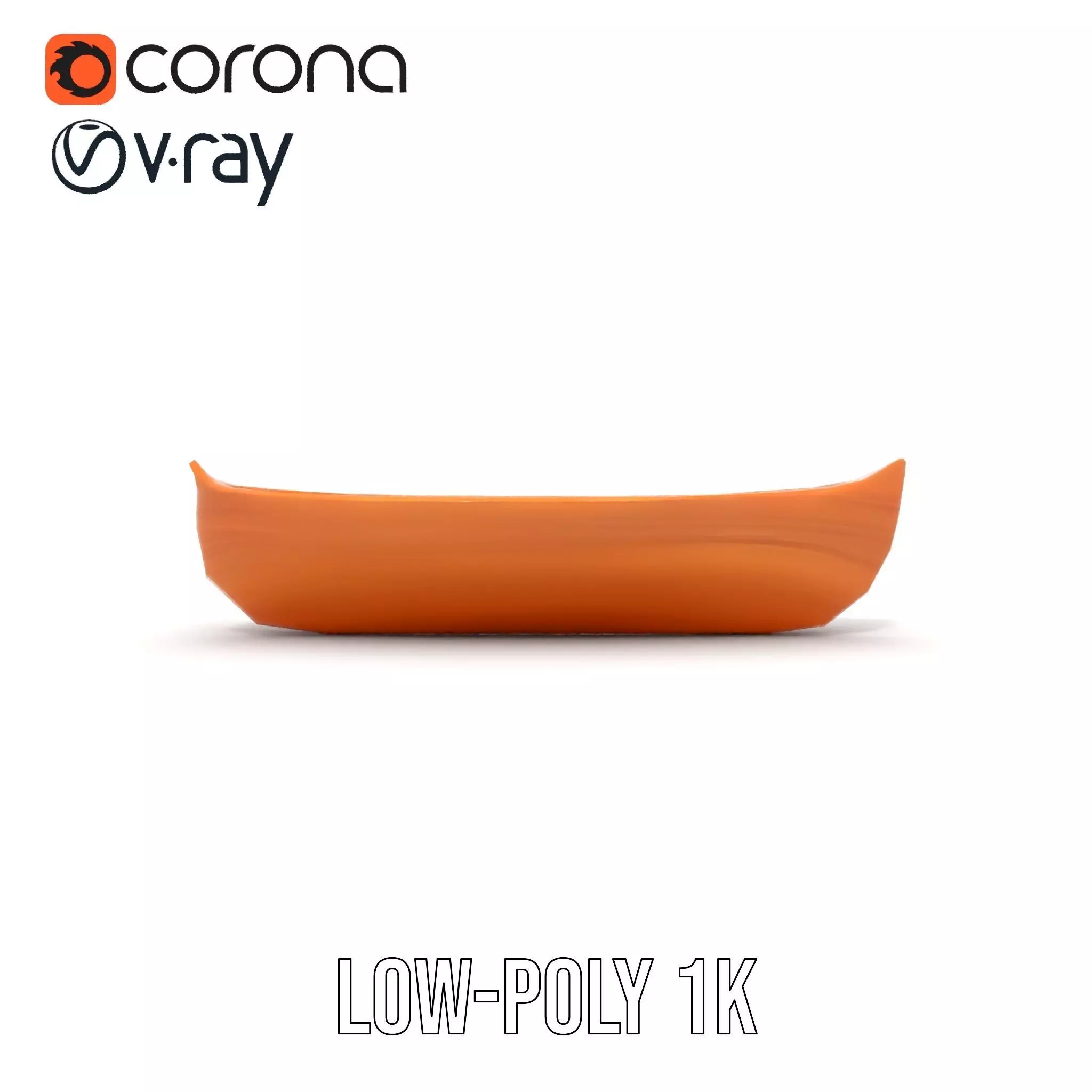 Wooden Canoe Model Pack with PBR Textures Low-poly 3D model_13